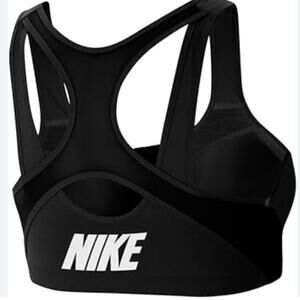 EUC $69 Nike Shape Dri-Fit High-Support Padded Front-Zip Sports Bra Fits 34B/34C